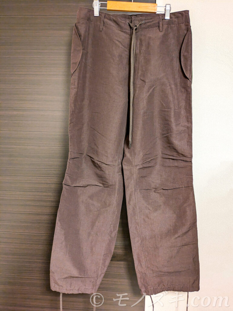 AURALEE HIGH DENSITY FINX LINEN WEATHER FIELD PANTS